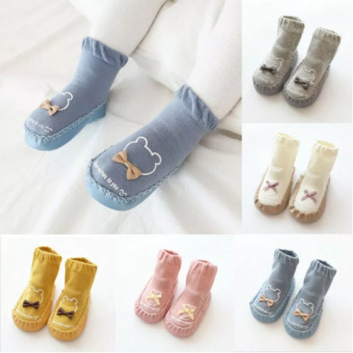 Autumn Winter Baby Girls Boys Socks Cute Cartoon Non-slip Cotton Toddler Floor Socks