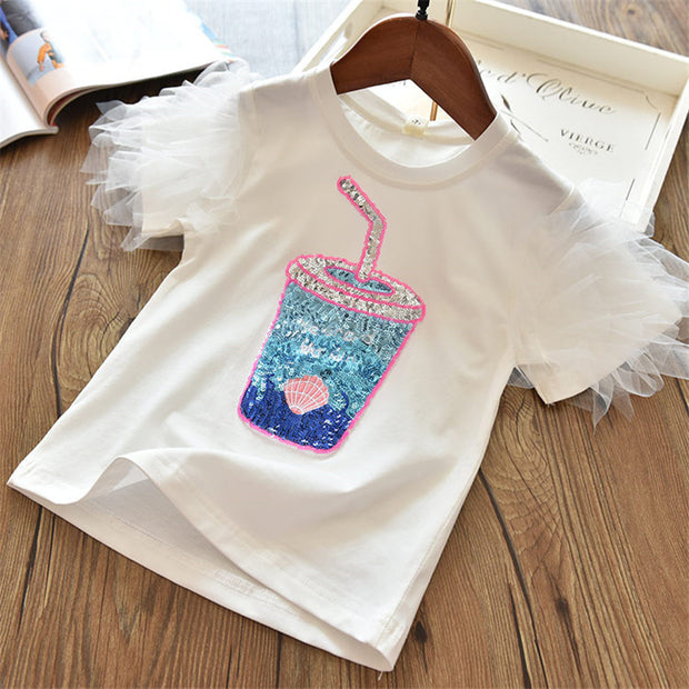 Fashion Cute Children Cartoon Short Sleeve