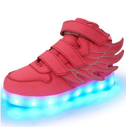 Children's shoes led light shoes children's wings light shoes usb charging colorful luminous shoes casual light shoes