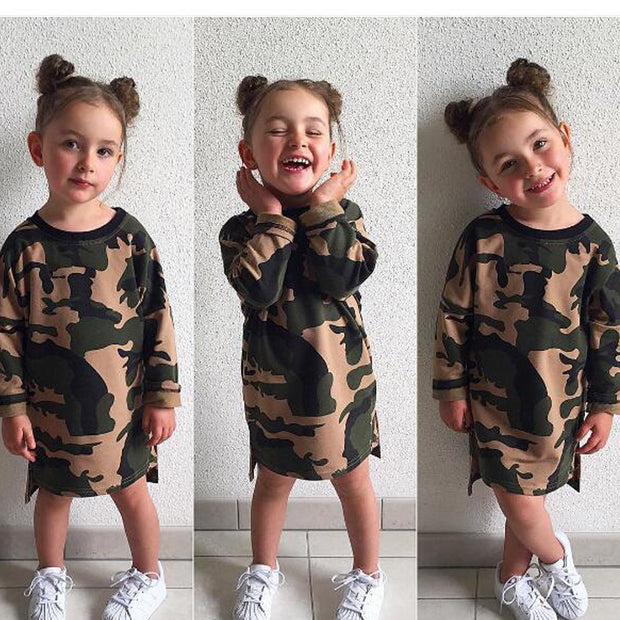 Girls' camouflage clothes