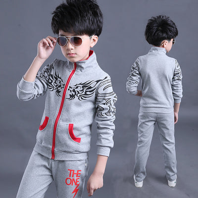 Sports suit children boy suit children clothes sweat shirt jacket