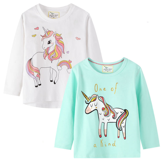 Girls' t-Shirt New Girls Long-Sleeved T-Shirt