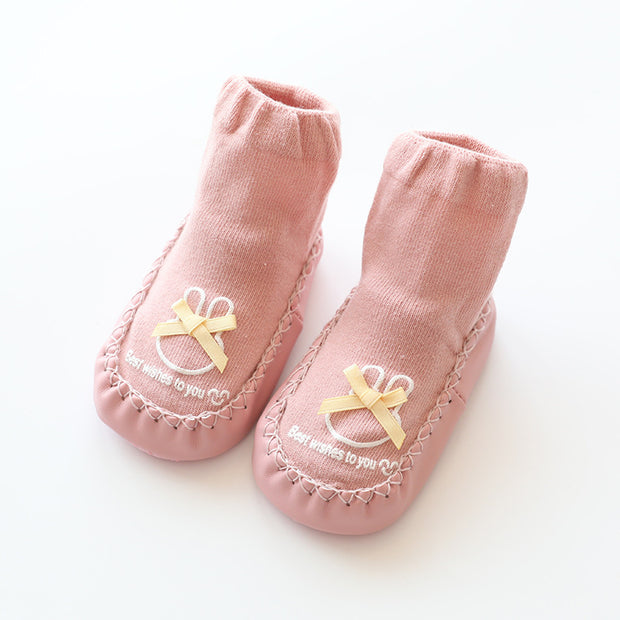 Autumn Winter Baby Girls Boys Socks Cute Cartoon Non-slip Cotton Toddler Floor Socks