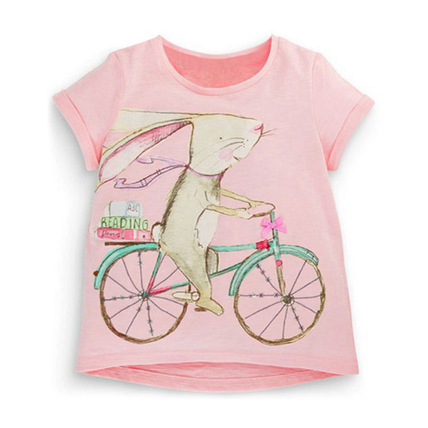 Children's Simple T-shirt Girls Short-sleeved Baby