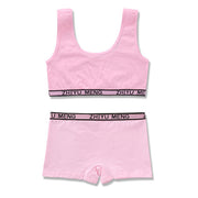 Pure Cotton Solid Color Underwear Set